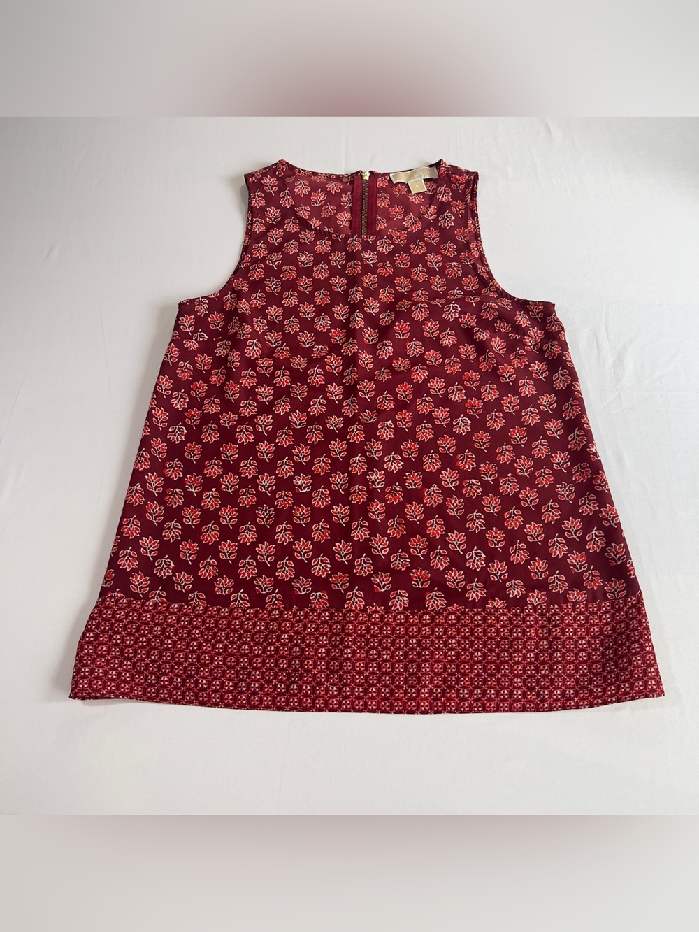 MICHAEL Michael Kors Burgundy Floral Tank Top